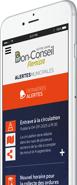 Alertes - Municipalité de Notre-Dame-du-Bon-Conseil